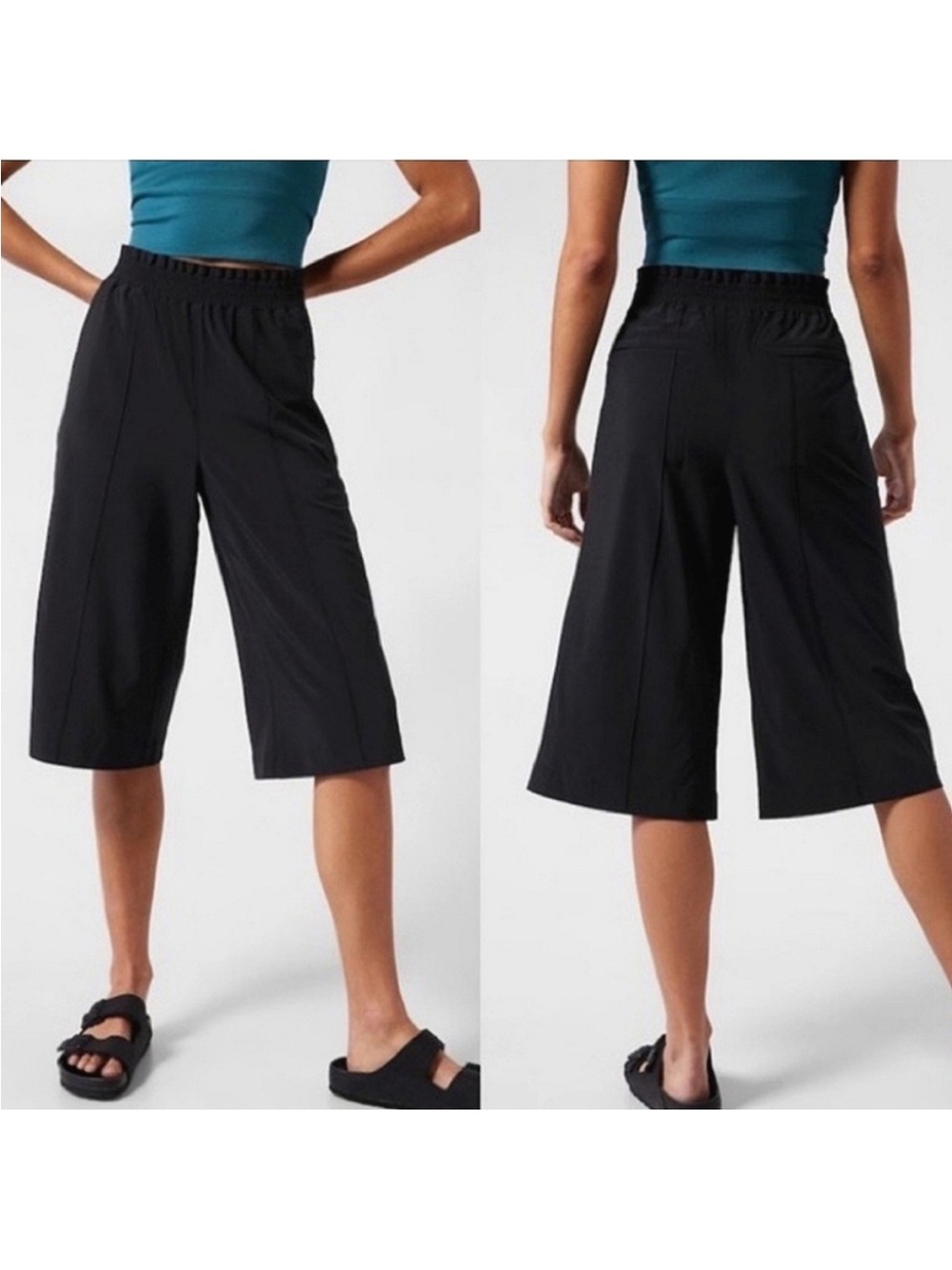 ATHLETA Savannah Bermuda Short Size Large Black